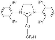 [1,3-Bis[2,6-bis(i-propyl)phenyl]-2-imidazolidinylidene]difluoromethylsilver(I)