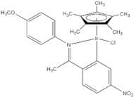 Chloro(pentamethylcyclopentadienyl){5-nitro-2-{1-[(4-methoxyphenyl)imino-kN]ethyl}phenyl-kC}iridiu…