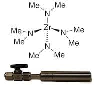 Tetrakis(dimethylamino)zirconium(IV), 99% TDMAZ, 40-4100, contained in 50 ml Swagelok®  cylinder f…
