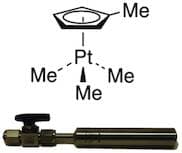 (Trimethyl)methylcyclopentadienylplatinum(IV), 99%, 78-1350, contained in 50 ml Swagelok®  cylinde…