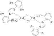 Dichloro(di-μ-chloro)bis[1,3-bis(2,6-di-i-propylphenyl)imidazol-2-ylidene]dipalladium(II), 97%