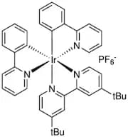 (4,4'-Di-t-butyl-2,2'-bipyridine)bis[2-(2-pyridinyl-kN)phenyl-kC]iridium(III) hexafluorophosphate,…