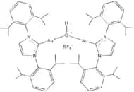 Bis{1,3-bis[2,6-bis(1-methylethyl)phenyl]-1,3-dihydro-2H-imidazol-2-ylidene}-μ-hydroxydigold(I) te…