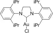 Chloro{1,3-bis[2,6-di-i-propylphenyl]-4,5-dihydroimidazol-2-ylidene}gold(I), 98% SIPrAuCl