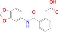 2-[2-(Benzo[d][1,3]dioxol-5-ylcarbamoyl)phenyl]acetic acid