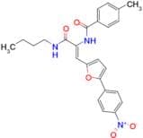 N-{1-Butylcarbamoyl-2-[5-(4-nitro-phenyl)-furan-2--yl]-vinyl}-4-methyl-benzamide