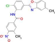 N-[2-Chloro-5-(5-methyl-benzooxazol-2-yl)-phenyl]-3-methyl-4-nitro-benzamide