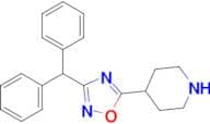 4-(3-Benzhydryl-1,2,4-oxadiazol-5-yl)piperidine