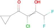2-Chloro-1-cyclopropyl-4,4-difluoro-butane-1,3-dione