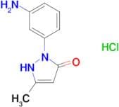 2-(3-Amino-phenyl)-5-methyl-2,4-dihydro-pyrazol-3-one hydrochloride