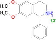 6,7-Dimethoxy-1-phenyl-1,2,3,4-tetrahydro-isoquinolinium; chloride