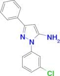 1-(3-Chlorophenyl)-3-phenyl-1H-pyrazol-5-ylamine