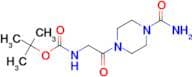 2-Boc-amino-1-(4-carbamoyl-piperazin-1-yl)-ethanone