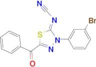 2-Benzoyl-4-(3-bromophenyl)-5-cyanimino-4,5-dihydro-1,3,4-thiadiazole
