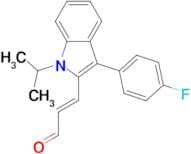 (E)-3-[3-(4-Fluorophenyl)-1-isopropyl-1H-indol-2-yl]-propenal
