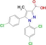 5-(4-Chloro-phenyl)-1-(2,4-dichloro-phenyl)-4-methyl-1H-pyrazole-3-carboxylic acid