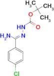 N'-[1-Amino-1-(4-chlorophenyl)methylidene]hydrazinecarboxylic acid tert-butyl ester
