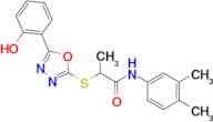 N-(3,4-Dimethyl-phenyl)-2-[5-(2-hydroxy-phenyl)-[1,3,4]oxadiazol-2-ylsulfanyl]-propionamide