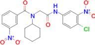 N-[(4-Chloro-3-nitro-phenylcarbamoyl)-methyl]-N-cyclohexyl-3-nitro-benzamide