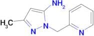 3-Methyl-1-(pyridin-2-ylmethyl)-1H-pyrazol-5-amine