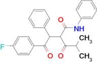 2[2-(4-Fluorophenyl)-2-oxo-1-phenylethyl]-4-methyl-3-oxo-pentanoic acid phenylamide
