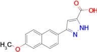 5-(6-Methoxynaphthalen-2-yl)-1H-pyrazole-3-carboxylic acid