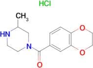 (2,3-Dihydro-benzo[1,4]dioxin-6-yl)-(3-methyl-piperazin-1-yl)-methanone hydrochloride