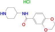 2,3-Dihydro-benzo[1,4]dioxine-6-carboxylic acid piperidin-4-ylamide hydrochloride