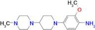 2-Methoxy-4-[4-(4-methylpiperazin-1-yl)piperidin-1-yl]aniline