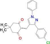 2-{[3-(4-Chlorophenyl)-1-phenyl-1H-pyrazol-4-yl]methylidene}-5,5-dimethylcyclohexane-1,3-dione