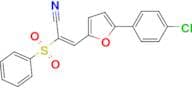 (2E)-2-(Benzenesulfonyl)-3-[5-(4-chlorophenyl)-furan-2-yl]prop-2-enenitrile