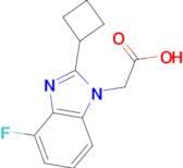 2-(2-Cyclobutyl-4-fluoro-1H-1,3-benzodiazol-1-yl)acetic acid