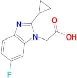 2-(2-Cyclopropyl-6-fluoro-1H-1,3-benzodiazol-1-yl)acetic acid