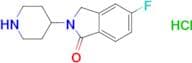 5-Fluoro-2-(piperidin-4-yl)-2,3-dihydro-1H-isoindol-1-one hydrochloride