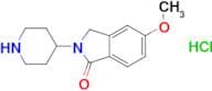 5-Methoxy-2-(piperidin-4-yl)-2,3-dihydro-1H-isoindol-1-one hydrochloride