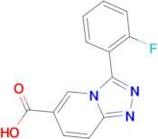 3-(2-Fluorophenyl)-[1,2,4]triazolo[4,3-a]pyridine-6-carboxylic acid
