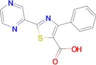 4-Phenyl-2-(pyrazin-2-yl)-1,3-thiazole-5-carboxylic acid