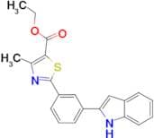 Ethyl 2-[3-(1H-indol-2-yl)phenyl]-4-methyl-1,3-thiazole-5-carboxylate