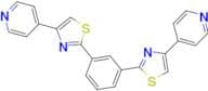 1,3-Bis[4-(4-pyridyl)-2-thiazolyl]benzene