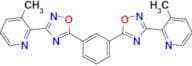 1,3-Bis[(3-(3-methyl-2-pyridin-2-yl)-1,2,4-oxadiazol)-5-yl]benzene