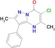6-Chloro-2,5-dimethyl-7-hydroxy-3-phenylpyrazolo[1,5-a]pyrimidine