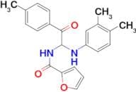 N-[1-[(3,4-Dimethylphenyl)amino]-2-(4-methylphenyl)-2-oxoethyl]-2-furancarboxamide