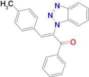 (2Z)-2-(1H-1,2,3-Benzotriazol-1-yl)-3-(4-methylphenyl)-1-phenylprop-2-en-1-one