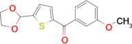 5-(1,3-Dioxolan-2-yl)-2-(3-methoxybenzoyl)thiophene