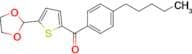 5-(1,3-Dioxolan-2-yl)-2-(4-pentylbenzoyl)thiophene