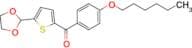 5-(1,3-Dioxolan-2-yl)-2-(4-hexyloxybenzoyl)thiophene