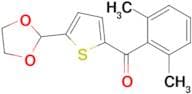 2-(2,6-Dimethylbenzoyl)-5-(1,3-dioxolan-2-yl)thiophene