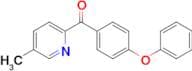5-Methyl-2-(4-phenoxybenzoyl)pyridine