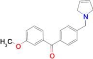 3-methoxy-4'-(3-pyrrolinomethyl) benzophenone