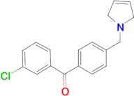 3-chloro-4'-(3-pyrrolinomethyl) benzophenone